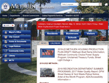 Tablet Screenshot of cityofmethuen.net